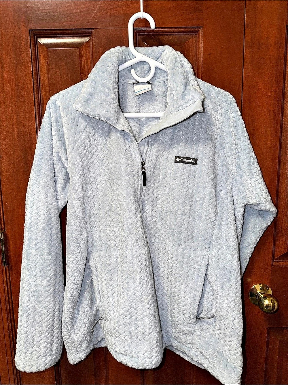 Columbia Women's Benton Springs Printed Full-Zip Fleece Jacket Blue